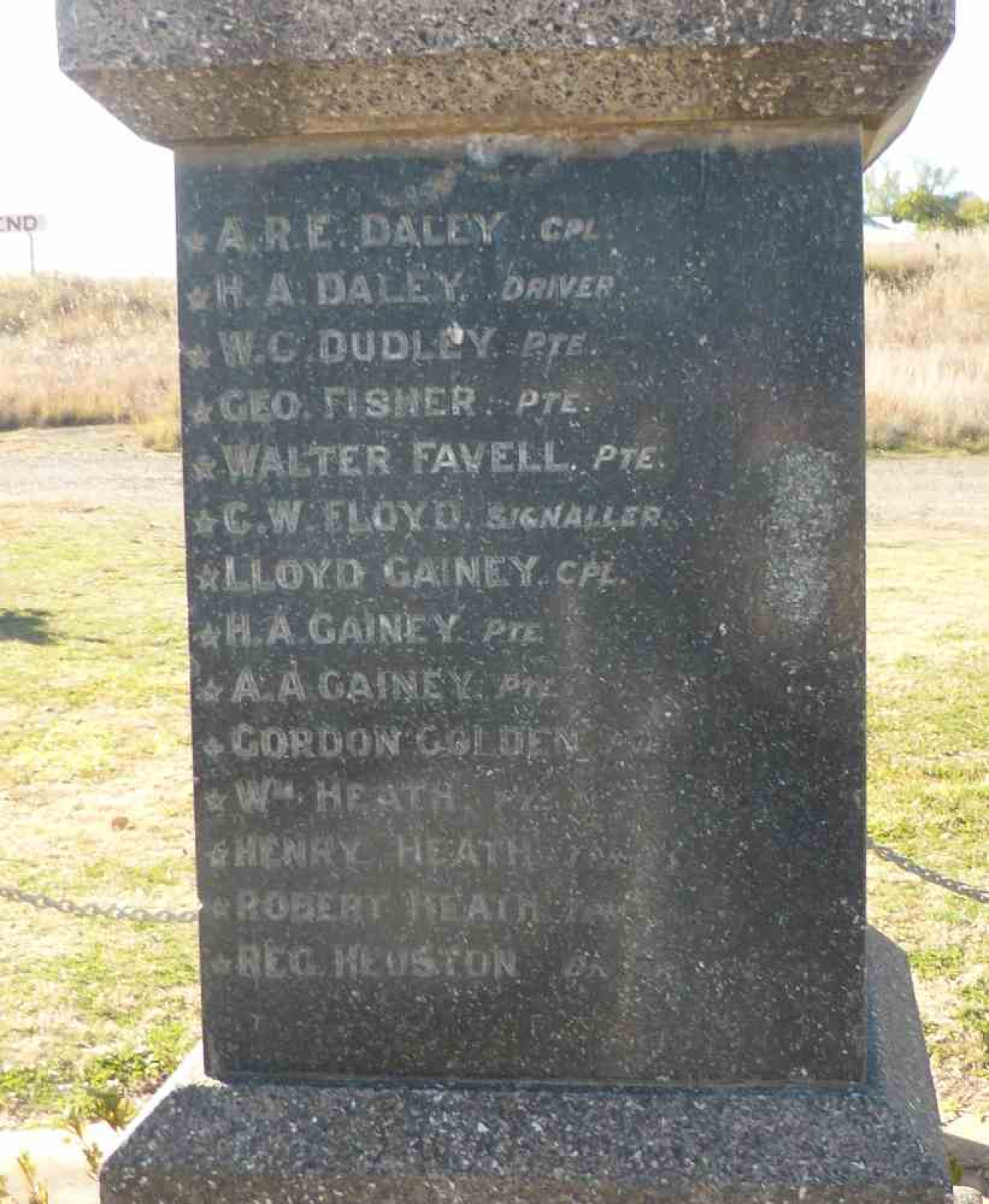 Gravesend War Memorial NSW War Memorials Register